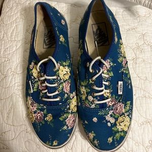 Floral Vans women’s size 7.5, Men’s size 6